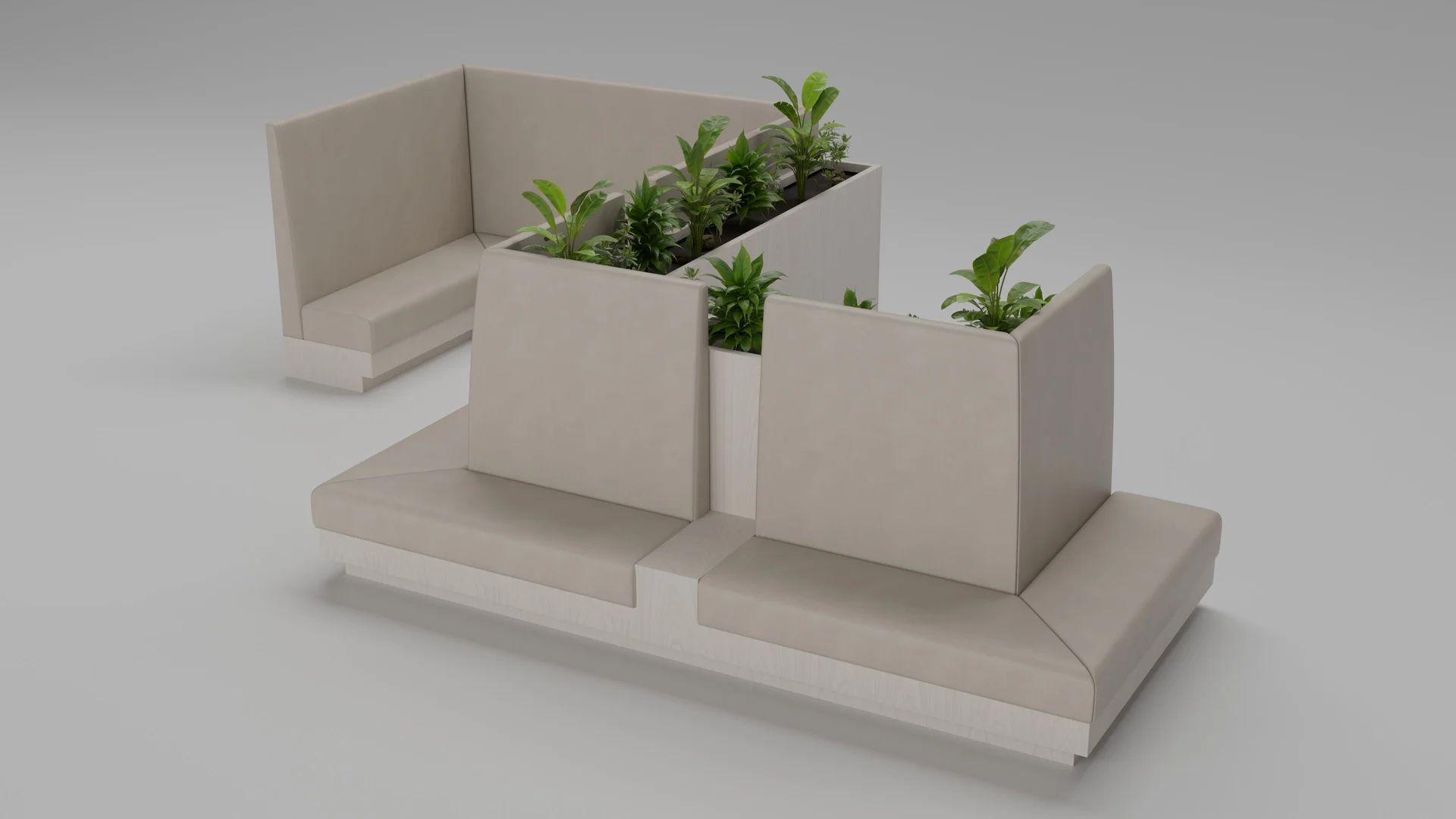 Commercial banquette seating from the BQA10 110 collection by Cria Furniture
